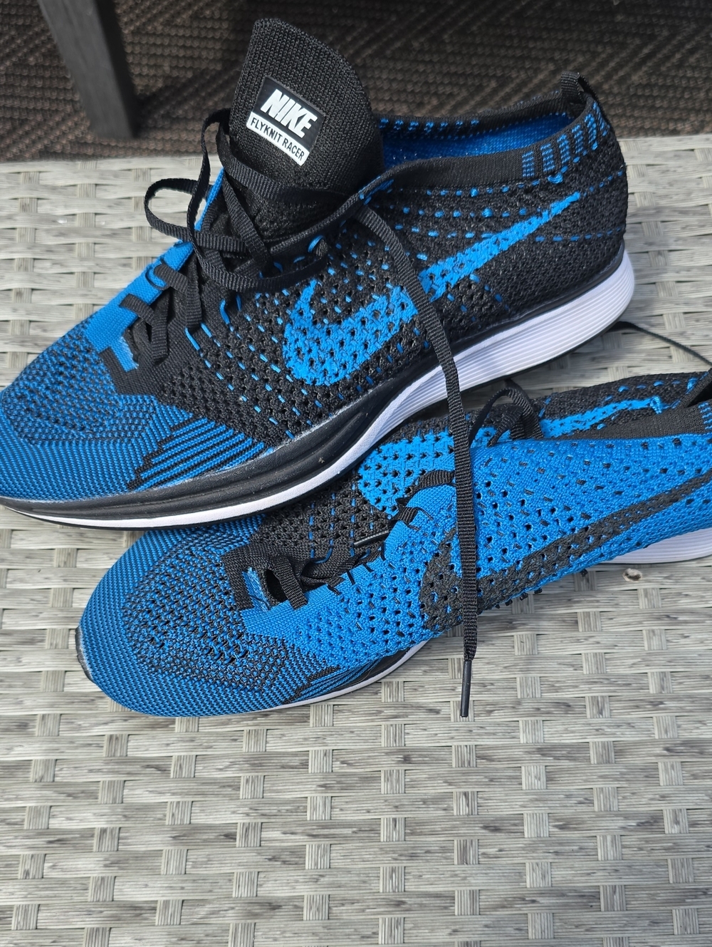 Nike Men’s Flyknit Racing Shoe - Black & Blue